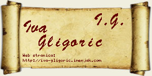 Iva Gligorić vizit kartica